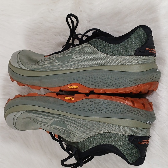 Topo Athletic Green and Orange Trail Running Shoes Men's Sz 11.5 - Picture 7 of 11